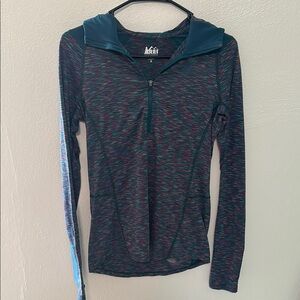 REI Multicolor Hooded Pullover size S